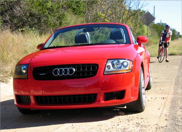 The audi tt convertible design.